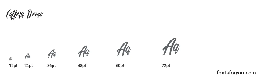 Tamanhos de fonte Callera Demo