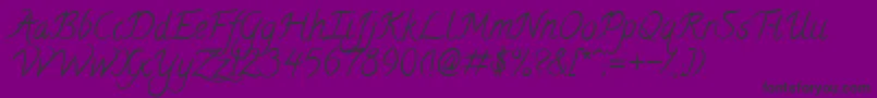 Calligraffiti Font – Black Fonts on Purple Background