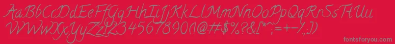 Calligraffiti-Schriftart – Graue Schriften auf rotem Hintergrund