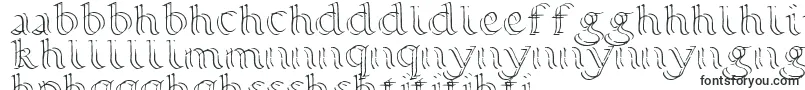 Czcionka Calligraphy Double Pencil – czcionki sesotho
