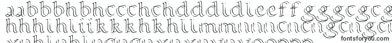 Czcionka Calligraphy Double Pencil – czcionki zulu