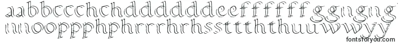 Calligraphy Double Pencil-Schriftart – walisische Schriften