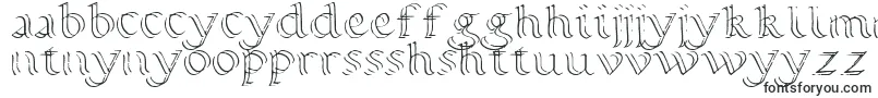 Czcionka Calligraphy Double Pencil – czcionki ruandy