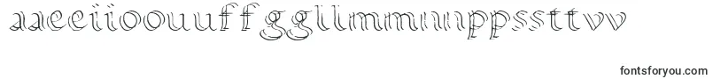Calligraphy Double Pencil-Schriftart – samoanische Schriften