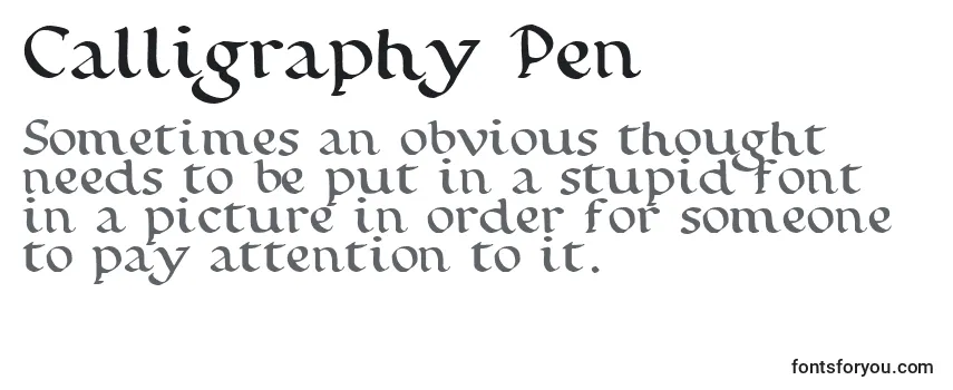 Czcionka Calligraphy Pen