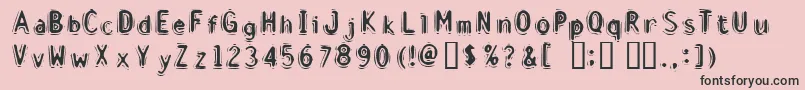 Disci Font – Black Fonts on Pink Background