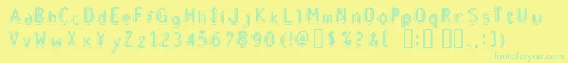 Más sobre la fuente Disci fuente Disci – Fuentes Verdes Sobre Fondo Amarillo