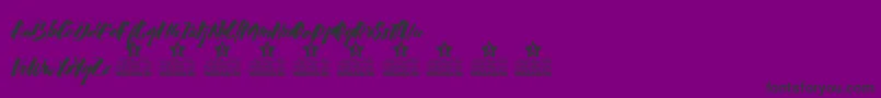 fuente Calligraphy Personal Use – Fuentes Negras Sobre Fondo Morado
