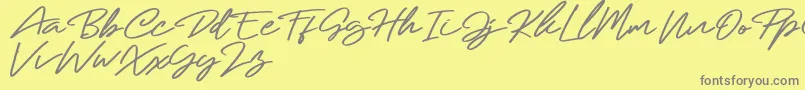 fuente Calling loves font duo – Fuentes Grises Sobre Fondo Amarillo