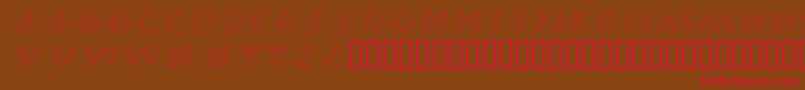 CalliPsoGrafia  Italic Font – Red Fonts on Brown Background