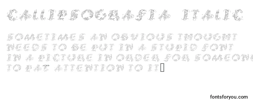 Обзор шрифта CalliPsoGrafia  Italic