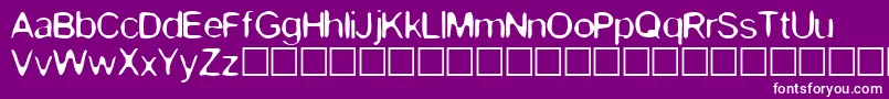 Kevin Font – White Fonts on Purple Background