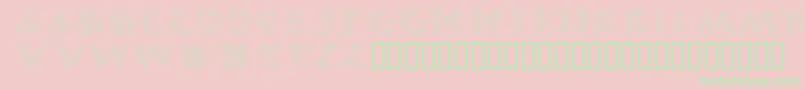 CalliPsoGrafia Font – Green Fonts on Pink Background