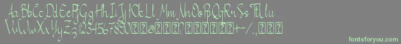 More about Callita Font Callita Font – Green Fonts on Gray Background