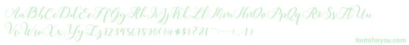 Callme Script-fontti – vihreät fontit