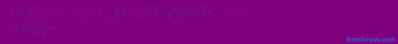 Police Callous demo – polices bleues sur fond violet