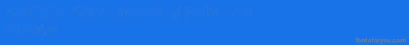 Callous demo-Schriftart – Graue Schriften auf blauem Hintergrund