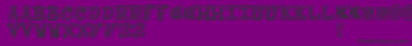 Więcej informacji o czcionce Raditad Czcionka Raditad – czarne czcionki na fioletowym tle