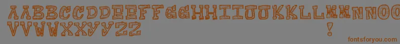Raditad Font – Brown Fonts on Gray Background