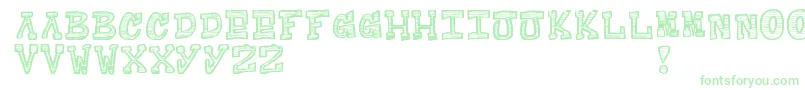 Raditad-Schriftart – Grüne Schriften