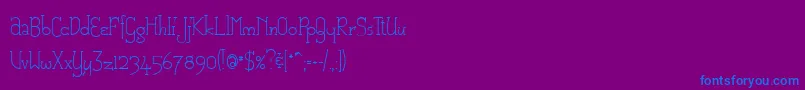 CAM      Font – Blue Fonts on Purple Background