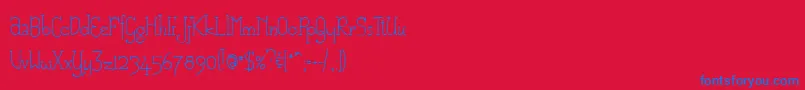 En savoir plus sur la police CAM Police CAM – polices bleues sur fond rouge