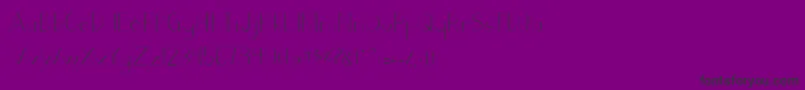 Camaly regular-Schriftart – Schwarze Schriften auf violettem Hintergrund