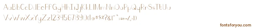 Шрифт Camaly regular – коричневые шрифты на белом фоне