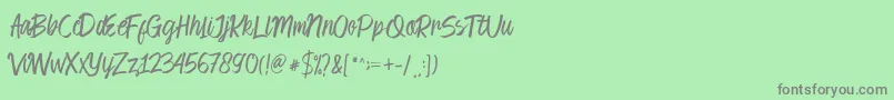 Cambridgedemo Font – Gray Fonts on Green Background
