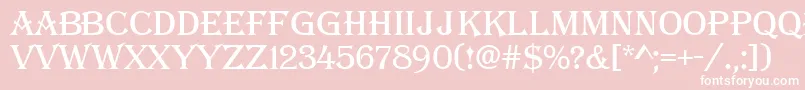 AAlgerius Font – White Fonts on Pink Background