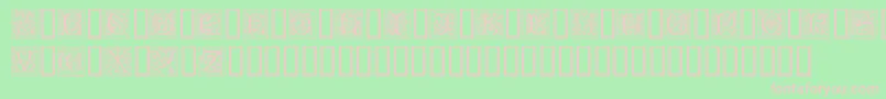 CamelotCaps Font – Pink Fonts on Green Background