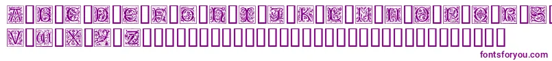 CamelotCaps Font – Purple Fonts on White Background
