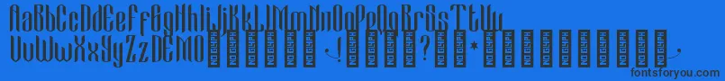 More about CameoSweetGothic Regular Font CameoSweetGothic Regular Font – Black Fonts on Blue Background