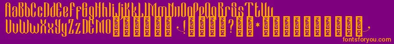 More about CameoSweetGothic Regular Font CameoSweetGothic Regular Font – Orange Fonts on Purple Background