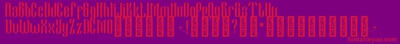 Police CameoSweetGothic Regular – polices rouges sur fond violet