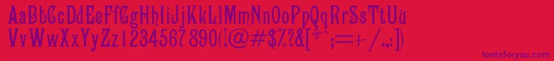 More about Campanile Font Campanile Font – Purple Fonts on Red Background