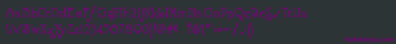 NickelodeonNf Font – Purple Fonts on Black Background