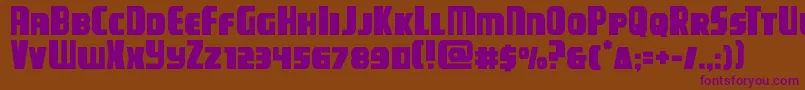 campjustice Font – Purple Fonts on Brown Background