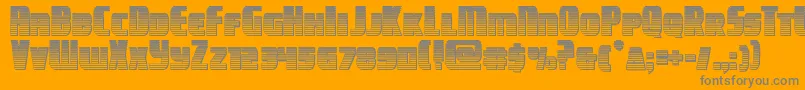 campjusticechrome Font – Gray Fonts on Orange Background