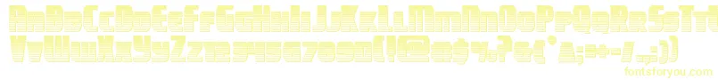 campjusticechrome Font – Yellow Fonts on White Background