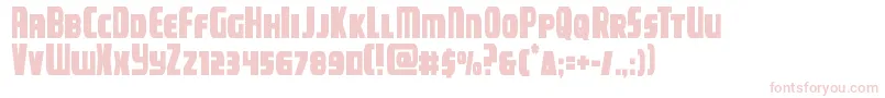 campjusticecond Font – Pink Fonts on White Background