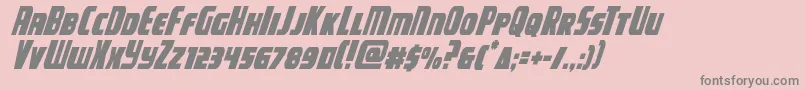 campjusticecondital Font – Gray Fonts on Pink Background