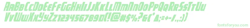 campjusticecondital Font – Green Fonts on White Background