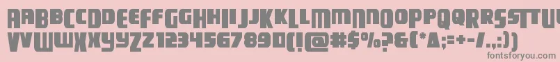 campjusticedropcase Font – Gray Fonts on Pink Background