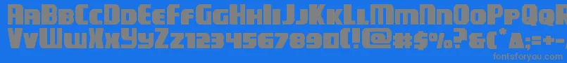 campjusticeexpand Font – Gray Fonts on Blue Background