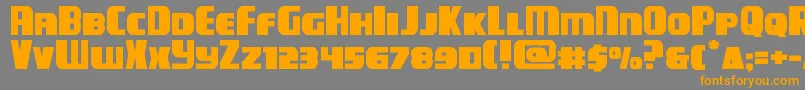 campjusticeexpand Font – Orange Fonts on Gray Background