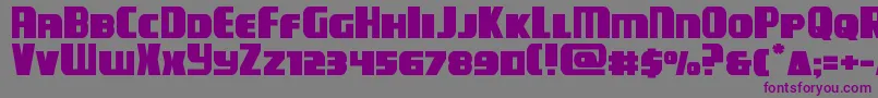 campjusticeexpand-Schriftart – Violette Schriften auf grauem Hintergrund