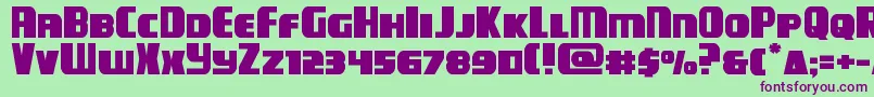 campjusticeexpand Font – Purple Fonts on Green Background
