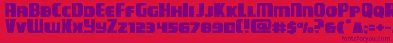 campjusticeexpand Font – Purple Fonts on Red Background