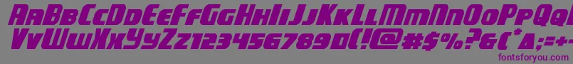 campjusticeexpandital-fontti – violetit fontit harmaalla taustalla